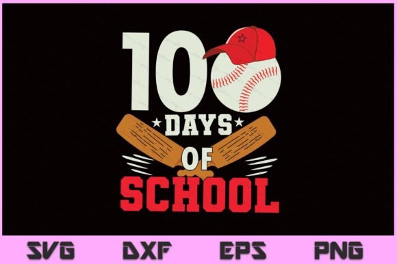 100 Days of School SVG PNG File for Crafts and Graphics