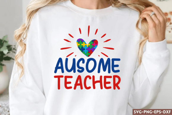 Ausome Teacher SVG: Graphics for Crafts & Branding