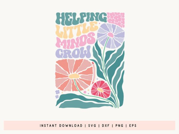 Boho Floral Teacher SVG: Crafts & Graphics