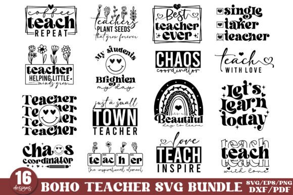 Boho Teacher SVG: Elevate Crafts & Graphics