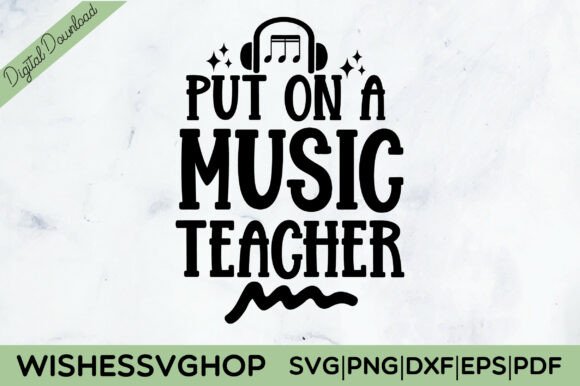 Music Teacher Graphics for Crafts & Design