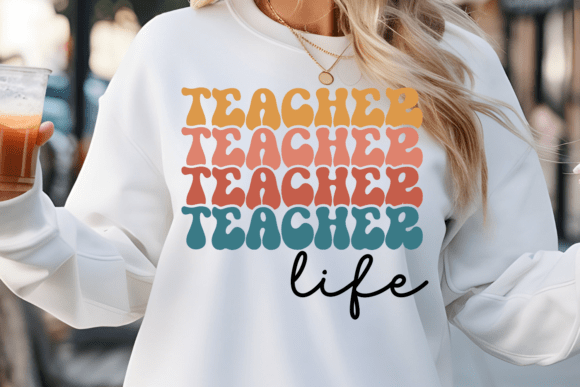 Retro Teacher SVG for Crafts & Graphics