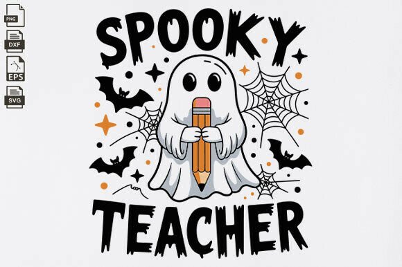 Review: Spooky Teacher SVG for Retro Halloween Embroidery